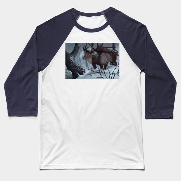 Echoes of an Ancient Winter Baseball T-Shirt by CoffeeBlack